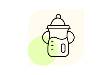 Bebek maması üreticisi, vektör, piksel mükemmel, illüstratör dosyası