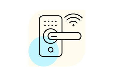 Akıllı kilit, vektör, piksel mükemmel, illüstratör dosyası