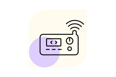 Akıllı Termostat, vektör, piksel mükemmel, illüstratör dosyası