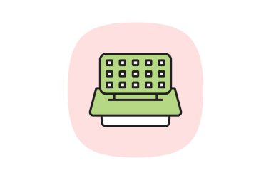 Waffle Yapıcı, vektör, piksel mükemmel, illüstratör dosyası