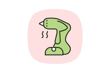 Giysi Buharı, vektör, piksel mükemmel, illüstratör dosyası