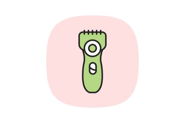 Elektrikli tıraş makinesi, vektör, piksel mükemmel, illüstratör dosyası