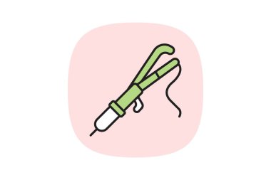 Saç bigudisi, vektör, piksel mükemmel, illüstratör dosyası