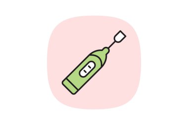 Elektrikli diş fırçası, vektör, piksel mükemmel, illüstratör dosyası