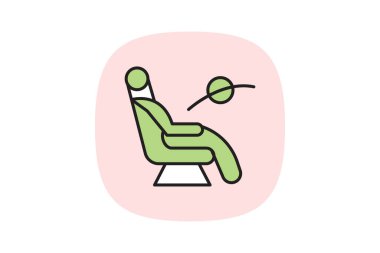 Masaj Sandalyesi, vektör, piksel mükemmel, illüstratör dosyası