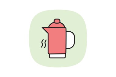 Su kazanı, vektör, piksel mükemmel, illüstratör dosyası