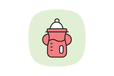 Bebek maması üreticisi, vektör, piksel mükemmel, illüstratör dosyası