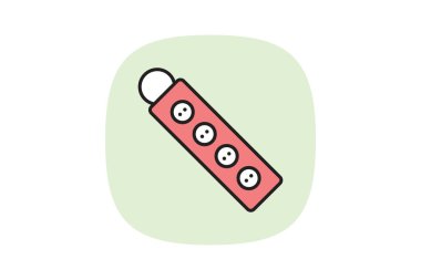 Güç Şeridi, vektör, piksel mükemmel, illüstratör dosyası