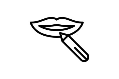Lip kalem, vektör, piksel mükemmel, illüstratör dosyası