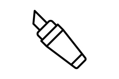 Vurgulayıcı, vektör, piksel mükemmel, illüstratör dosyası