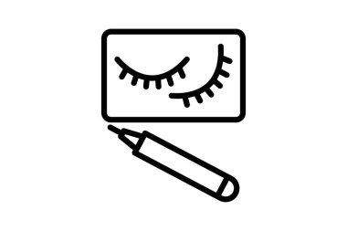 Sahte kirpik, vektör, piksel mükemmel, illüstratör dosyası