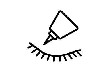 Lash yapıştırıcı, vektör, piksel mükemmel, illüstratör dosyası