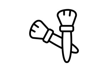 Çift Sonlu Fırça, vektör, piksel mükemmel, illüstratör dosyası