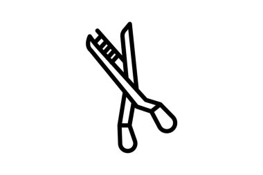 Kaş Makas, vektör, piksel mükemmel, illüstratör dosyası