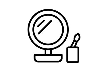 Makyaj İstasyonu, vektör, piksel mükemmel, resimleyici dosyası