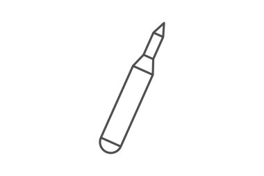 Lip Liner, vektör, piksel mükemmel, illüstratör dosyası