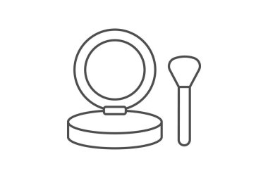 Pudra kırmızısı, vektör, piksel mükemmel, illüstratör dosyası