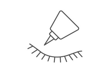 Lash yapıştırıcı, vektör, piksel mükemmel, illüstratör dosyası