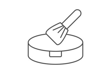 Toz fırçası, vektör, piksel mükemmel, illüstratör dosyası