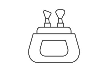 Makyaj çantası, vektör, piksel mükemmel, illüstratör dosyası