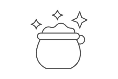 Parıldayan tencere, vektör, piksel mükemmel, illüstratör dosyası