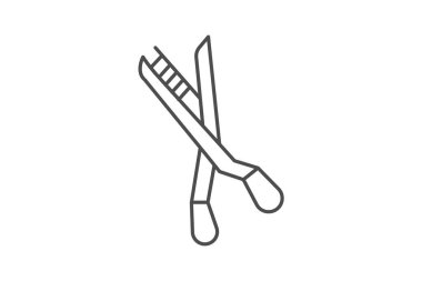 Kaş Makas, vektör, piksel mükemmel, illüstratör dosyası