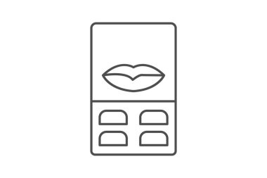 Lip Palet, vektör, piksel mükemmel, illüstratör dosyası