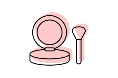 Pudra kırmızısı, vektör, piksel mükemmel, illüstratör dosyası