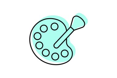 Contour Palet, vektör, piksel mükemmel, illüstratör dosyası