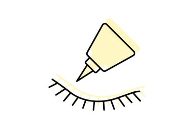 Lash yapıştırıcı, vektör, piksel mükemmel, illüstratör dosyası