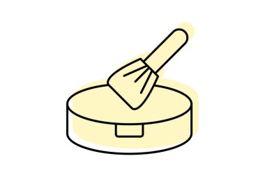 Toz fırçası, vektör, piksel mükemmel, illüstratör dosyası