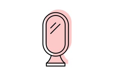 Makyaj aynası, vektör, piksel mükemmel, illüstratör dosyası