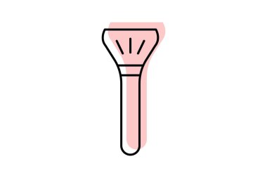 Makyaj Spatula, vektör, piksel mükemmel, illüstratör dosyası