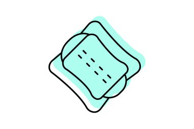 Makyaj bezi, vektör, piksel mükemmel, illüstratör dosyası