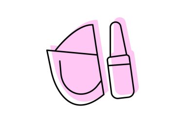 Makyaj Wedge, vektör, piksel mükemmel, illüstratör dosyası