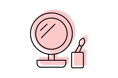 Makyaj İstasyonu, vektör, piksel mükemmel, resimleyici dosyası