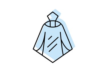 Makyaj Pelerini, vektör, piksel mükemmel, illüstratör dosyası