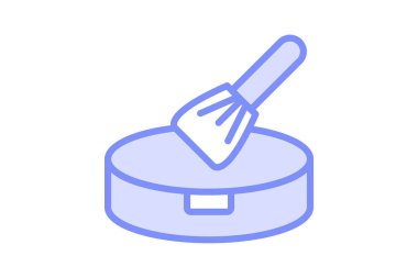 Toz fırçası, vektör, piksel mükemmel, illüstratör dosyası