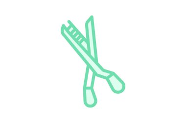 Kaş Makas, vektör, piksel mükemmel, illüstratör dosyası