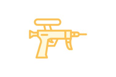 Hava fırçası Silahı, vektör, piksel mükemmel, illüstratör dosyası