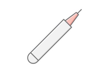 Dudak boyası, vektör, piksel mükemmel, illüstratör dosyası