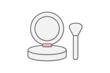 Pudra kırmızısı, vektör, piksel mükemmel, illüstratör dosyası