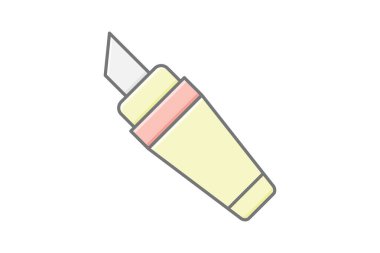 Vurgulayıcı, vektör, piksel mükemmel, illüstratör dosyası