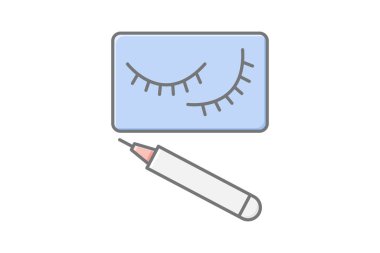 Sahte kirpik, vektör, piksel mükemmel, illüstratör dosyası