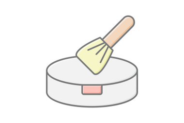 Toz fırçası, vektör, piksel mükemmel, illüstratör dosyası