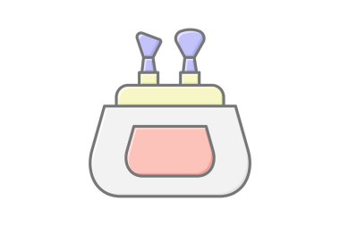 Makyaj çantası, vektör, piksel mükemmel, illüstratör dosyası