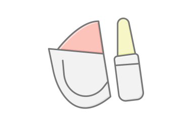 Makyaj Wedge, vektör, piksel mükemmel, illüstratör dosyası