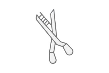 Kaş Makas, vektör, piksel mükemmel, illüstratör dosyası