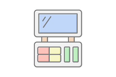 Göz kiti, vektör, piksel mükemmel, illüstratör dosyası