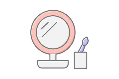 Makyaj İstasyonu, vektör, piksel mükemmel, resimleyici dosyası